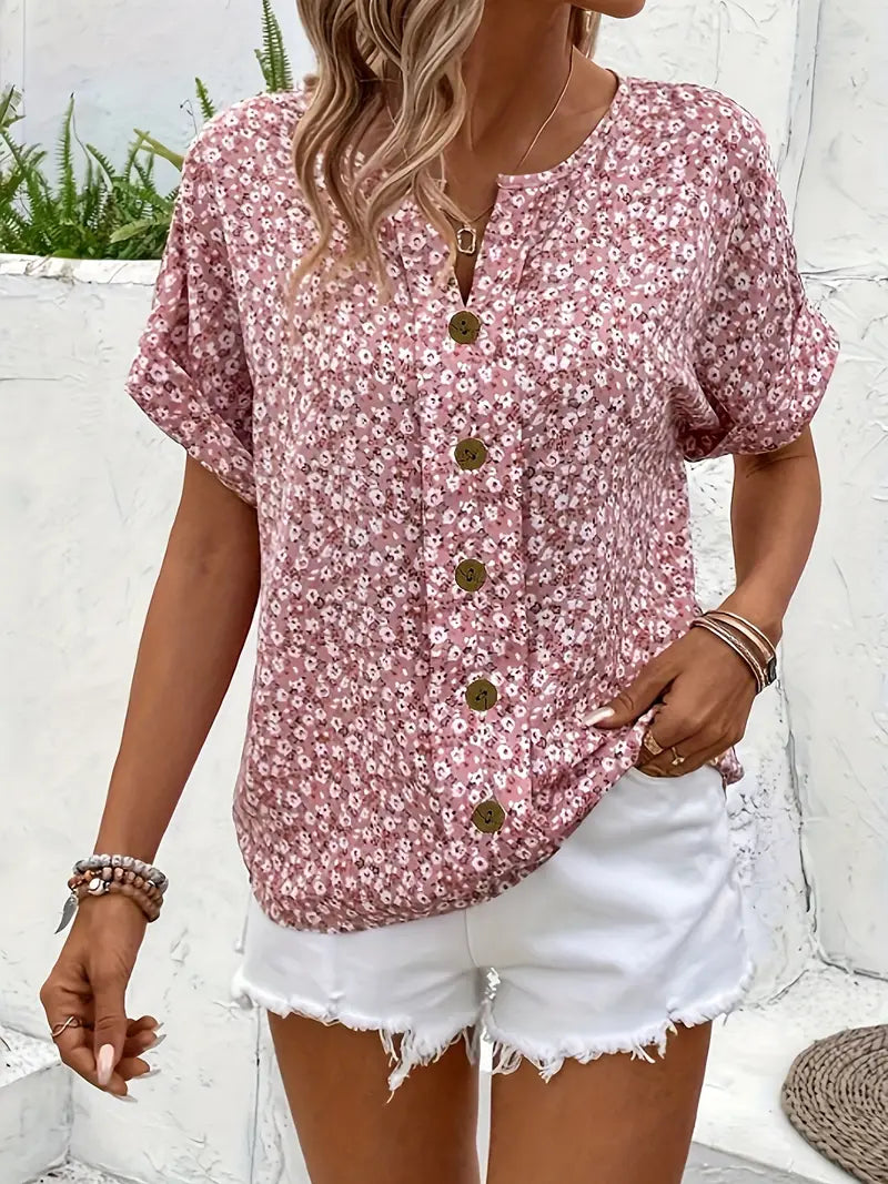 Velma - Elegant Floral Blouse