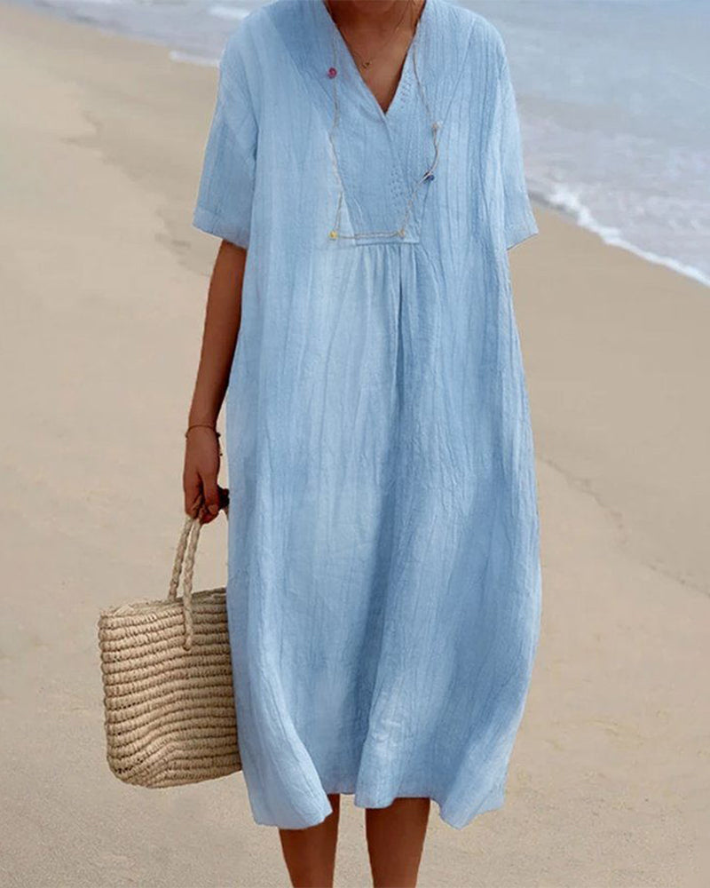 Gina – Elegan Linen Dress