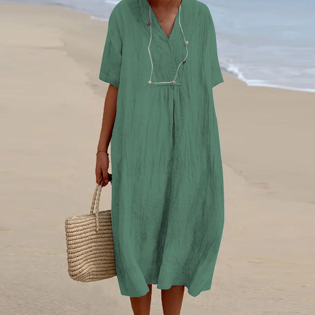 Gina – Elegan Linen Dress