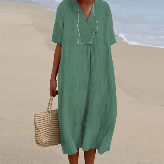 Gina – Elegan Linen Dress
