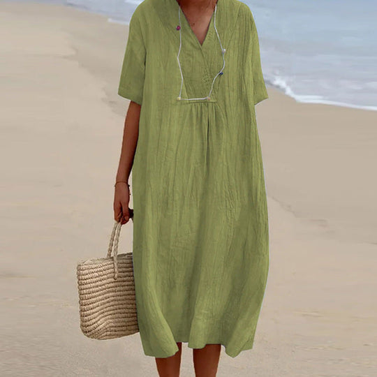 Gina – Elegan Linen Dress