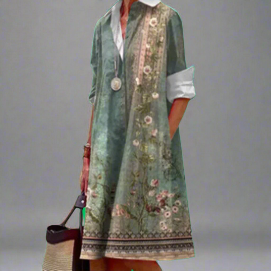 Monica – Long Sleeved Floral Dress