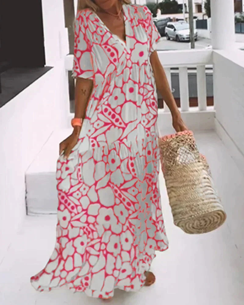 Maureen – Flowing Floral Maxi Dress
