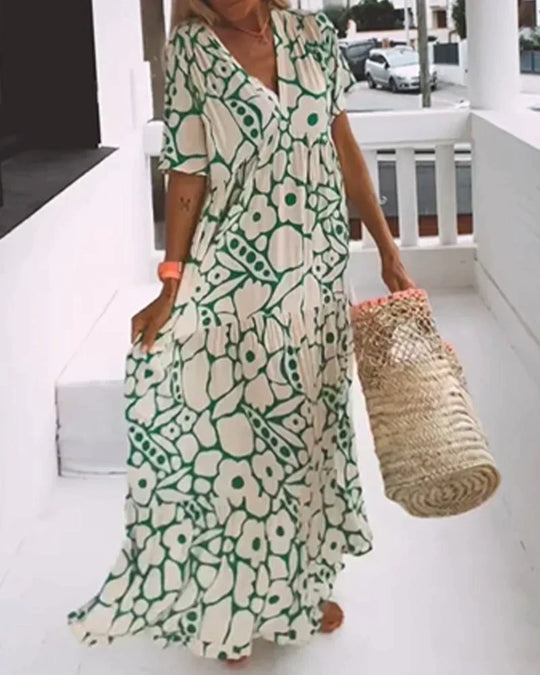 Maureen – Flowing Floral Maxi Dress