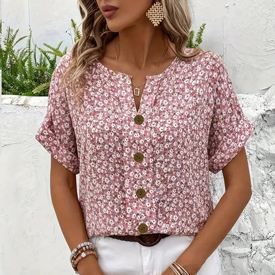 Velma - Elegant Floral Blouse