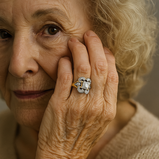 Celina – Elegant Vintage Zirconia Gold Ring