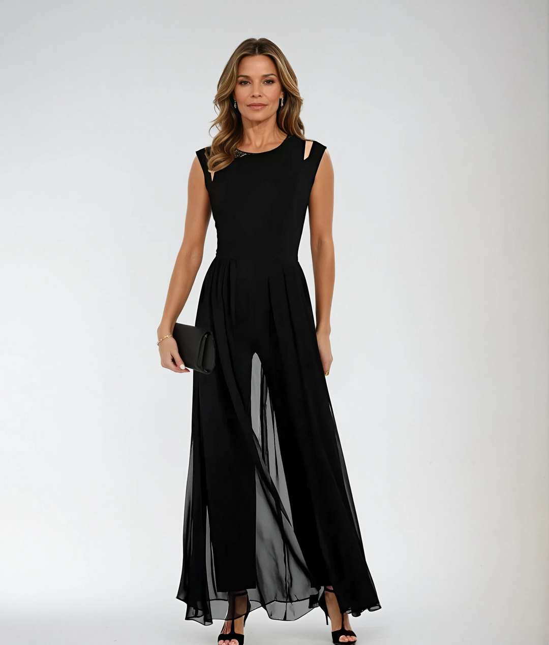 Jeanie – Sheer-Layered Jumpsuit