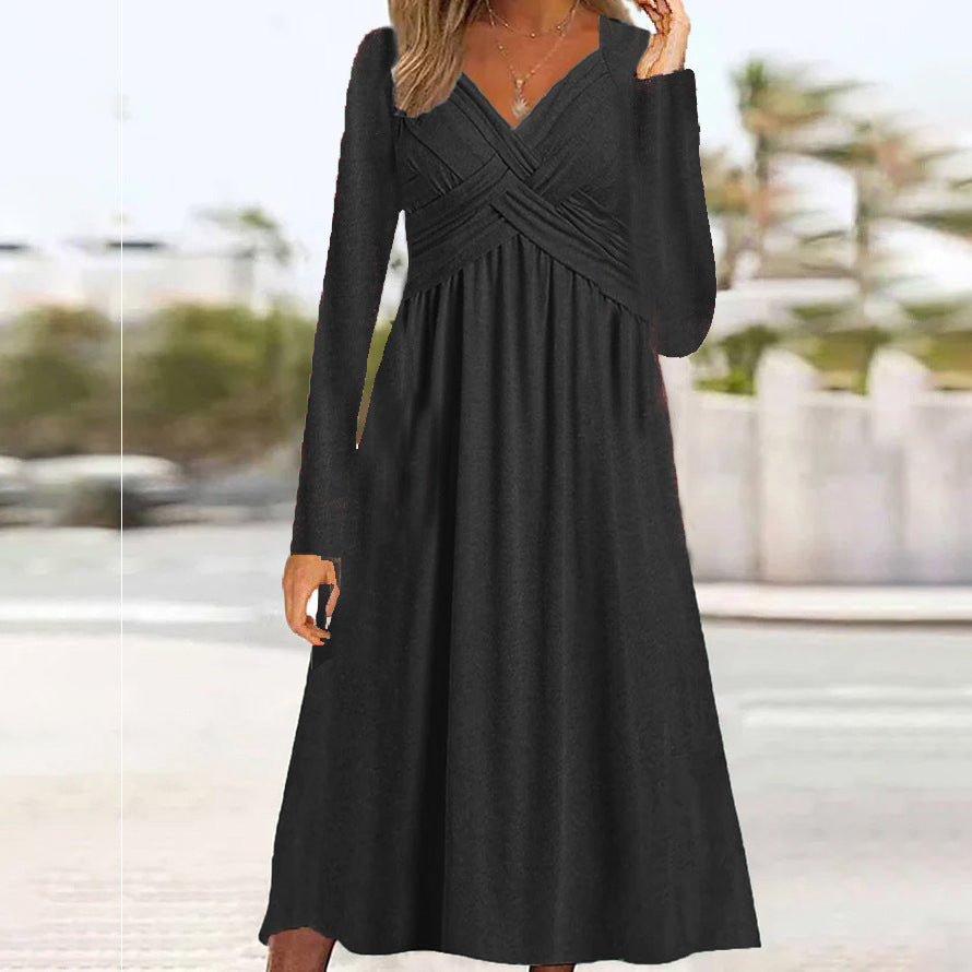 Gabriella – Long Sleeved Dress with Cross Detail