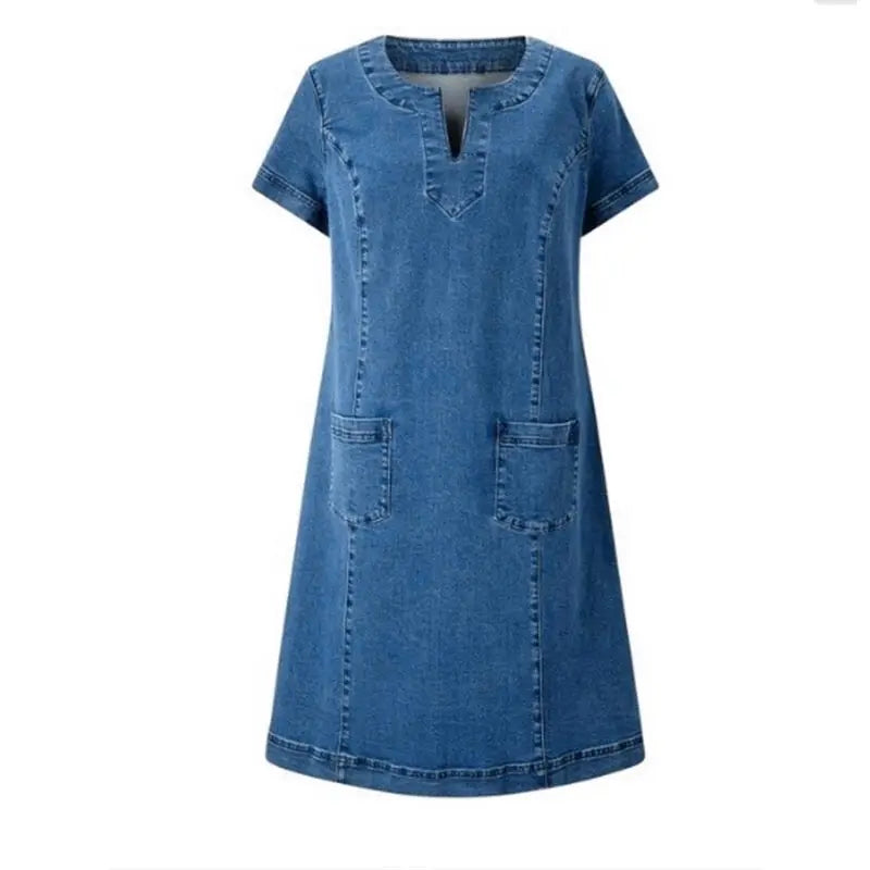 Barbara – Elegant Denim Dress