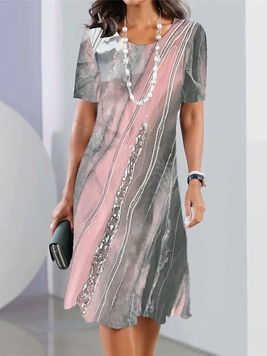 Hanna – Colorful Midi Dress