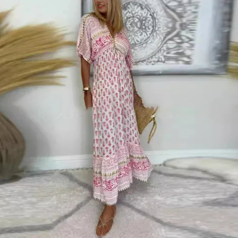 Maxine – Boho Maxi Dress