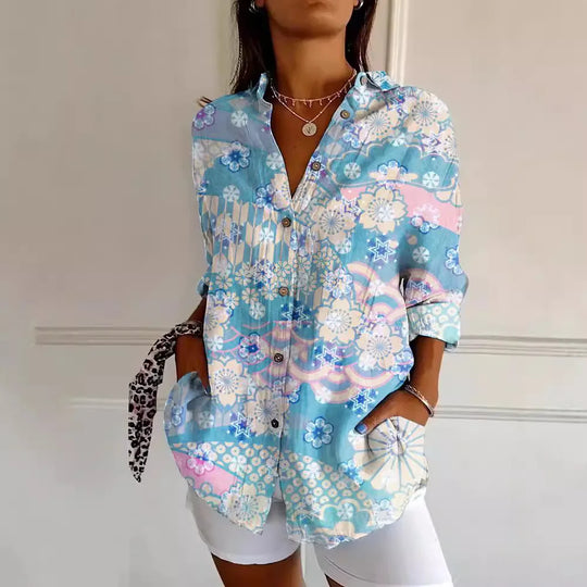 Leonie – Patterned Summer Blouse