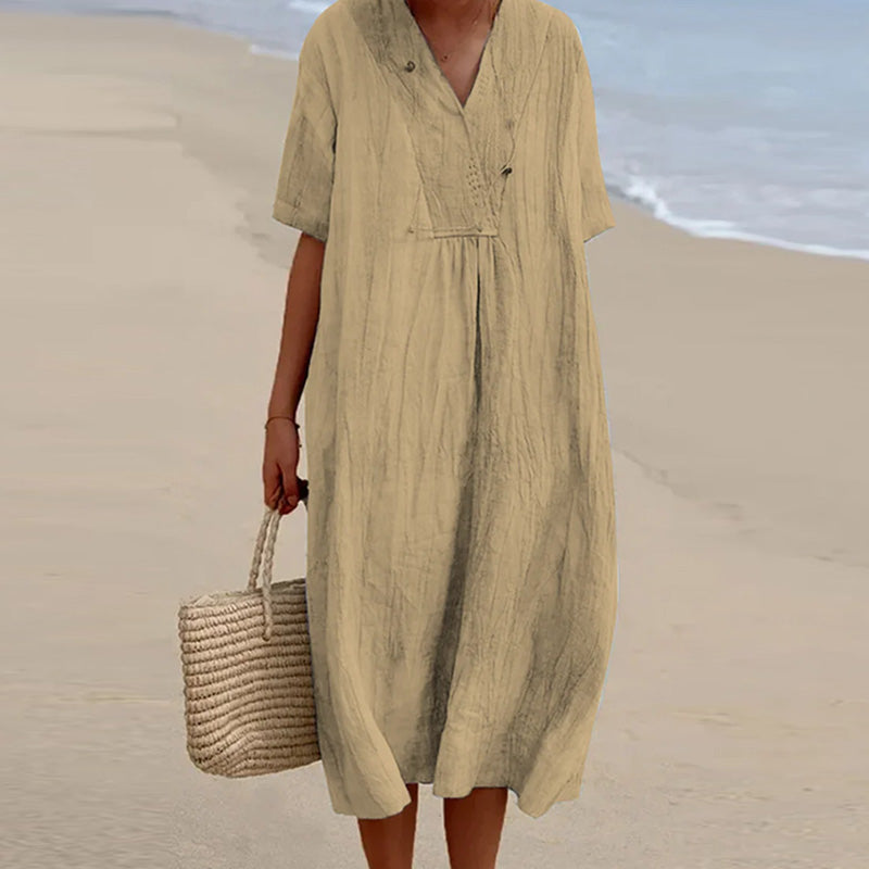 Gina – Elegan Linen Dress