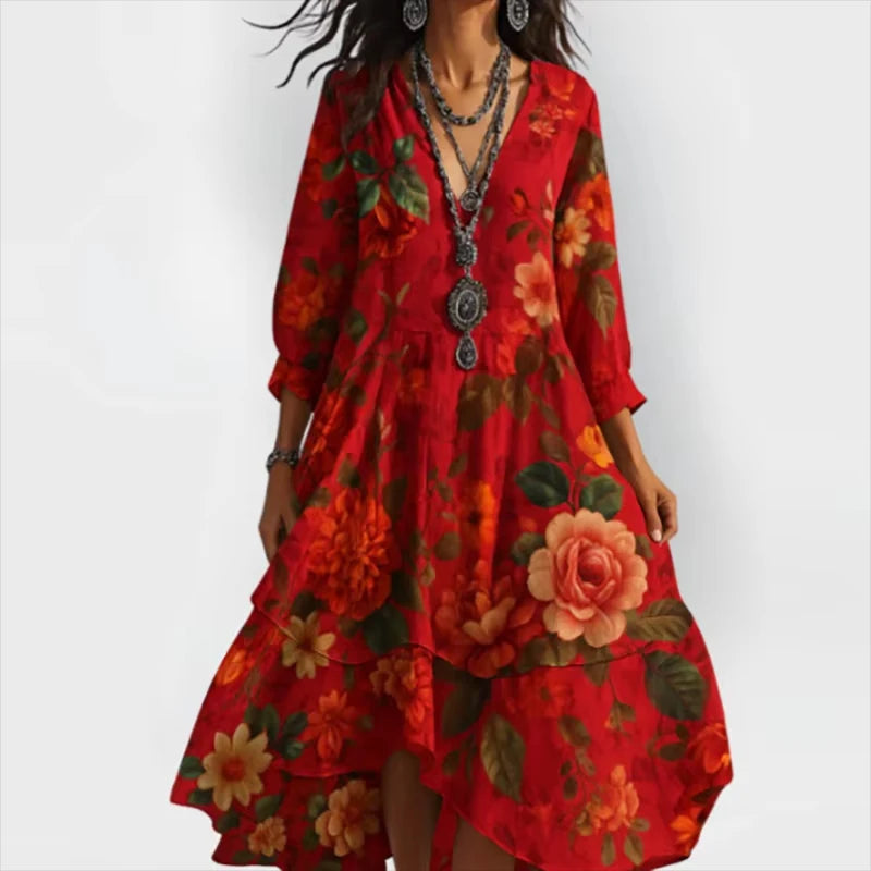 Shane – Flowing Floral Midi Dress