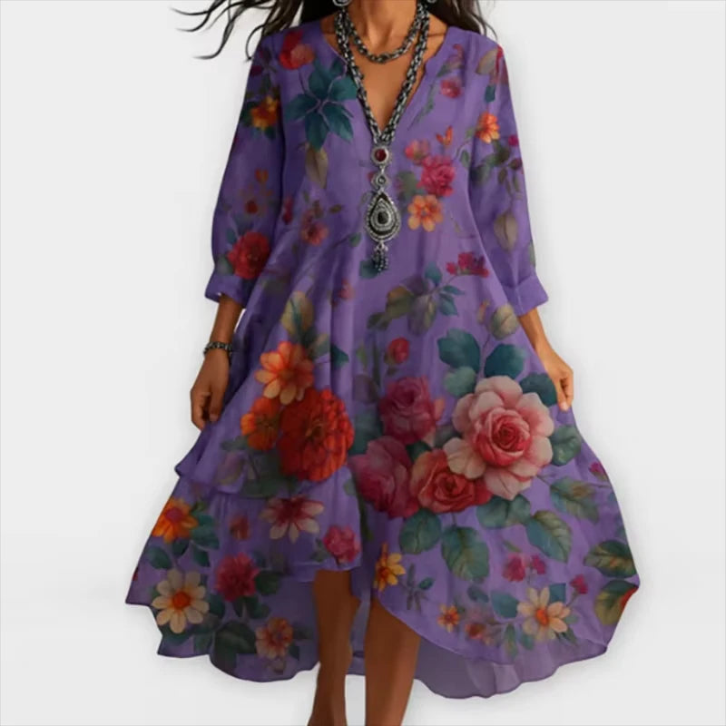 Shane – Flowing Floral Midi Dress
