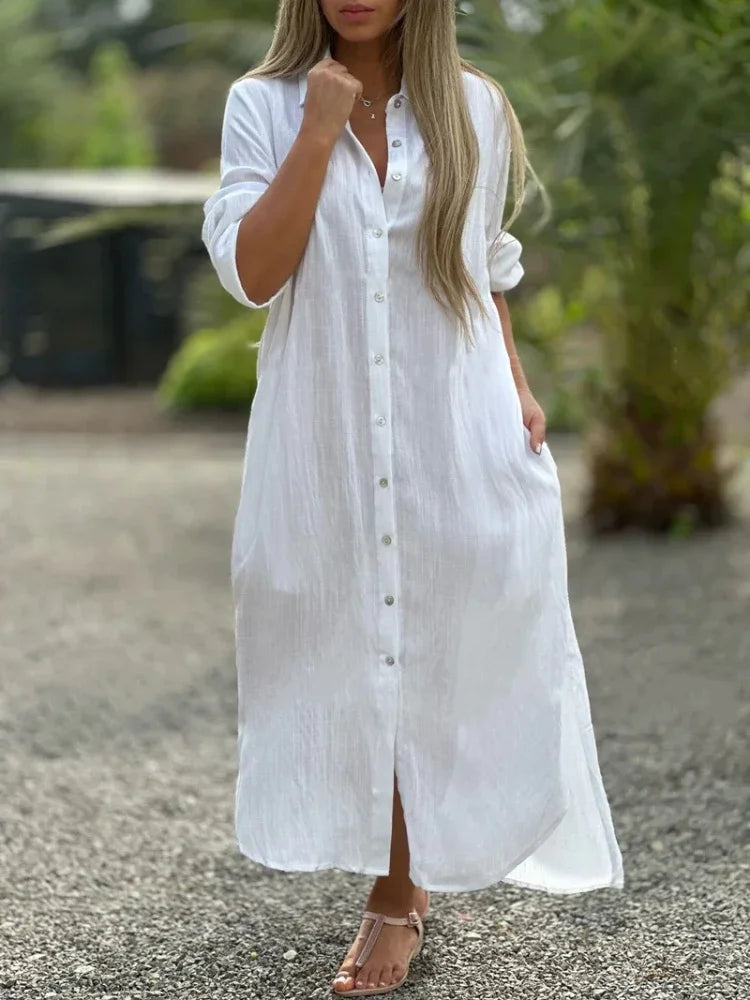 Mari – Cotton Hemp Summer Dress