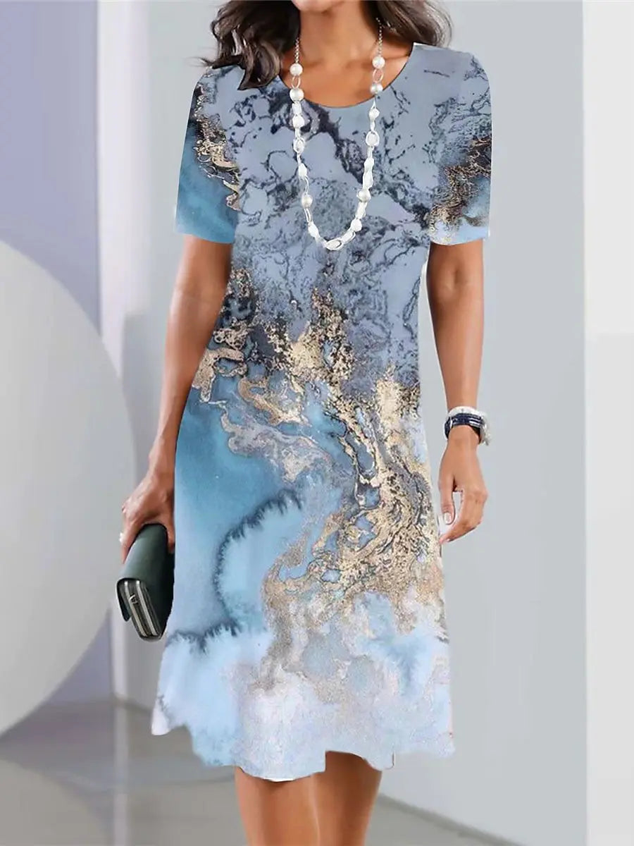 Hanna – Colorful Midi Dress