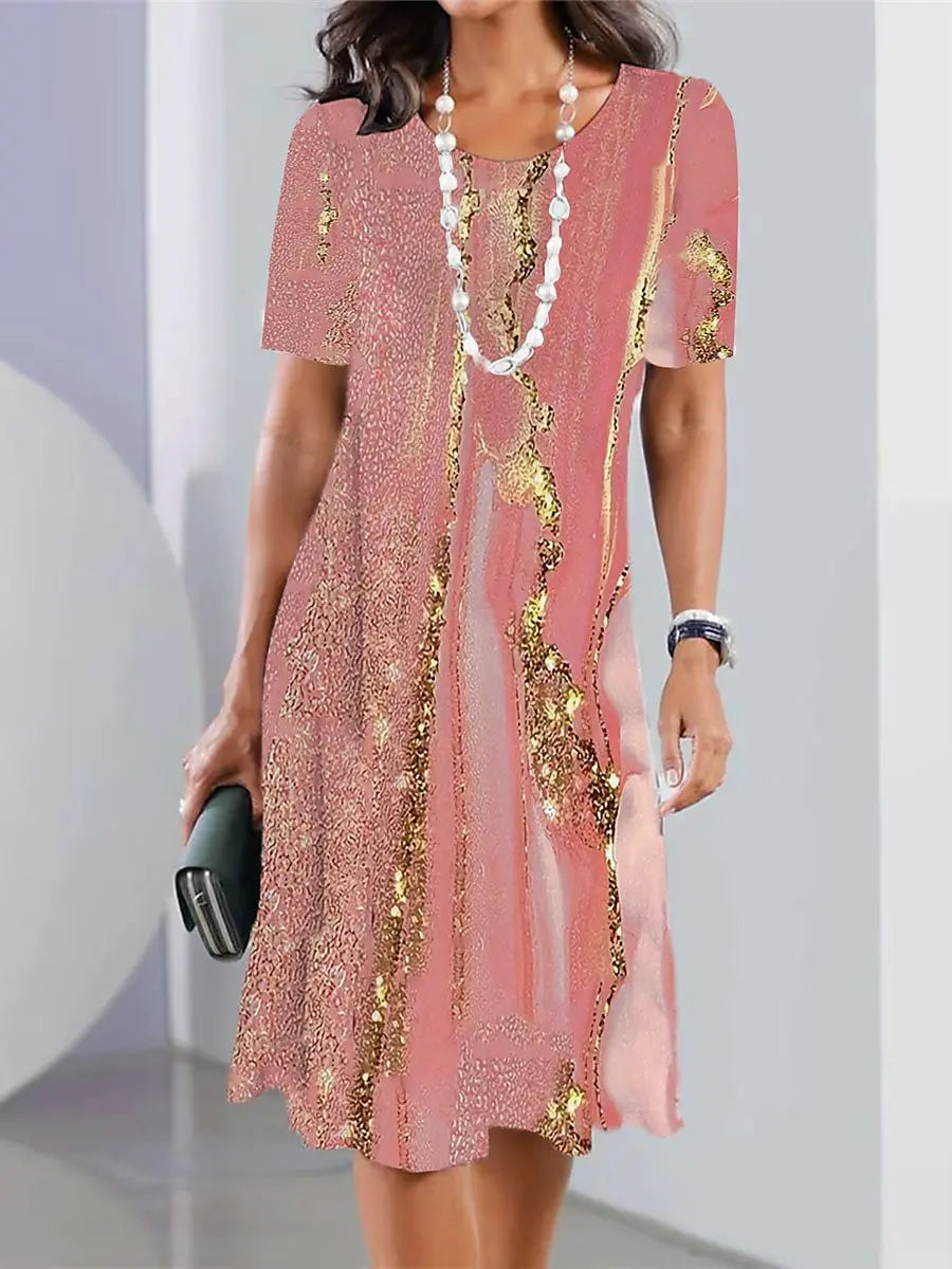 Hanna – Colorful Midi Dress