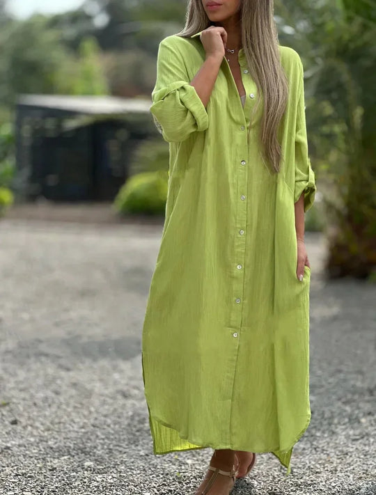 Mari – Cotton Hemp Summer Dress