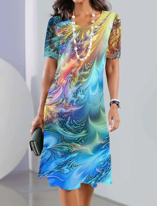 Hanna – Colorful Midi Dress