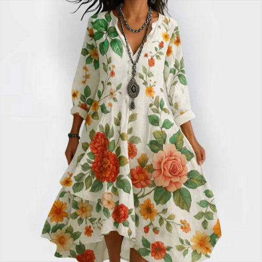 Shane – Flowing Floral Midi Dress