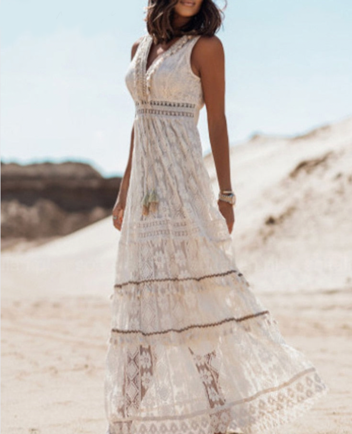 Beatrice – Bohemian Dress with Tummy Coverage