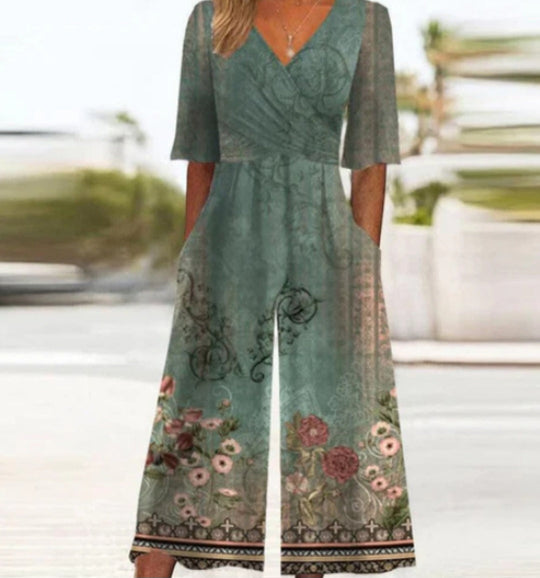 Esther – Elegant Wide-Leg Jumpsuit