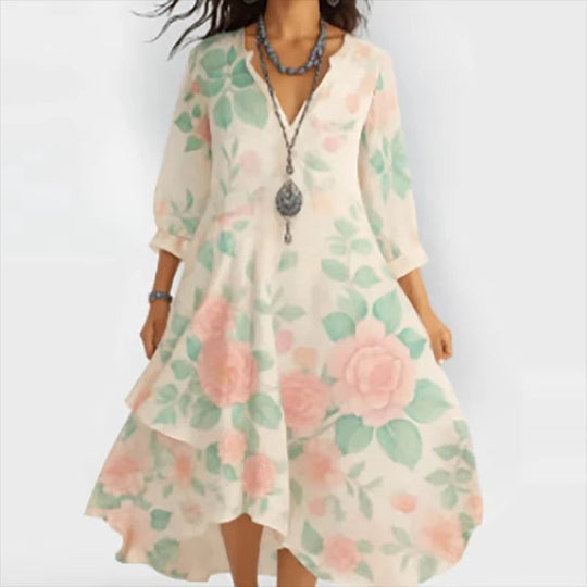 Shane – Flowing Floral Midi Dress