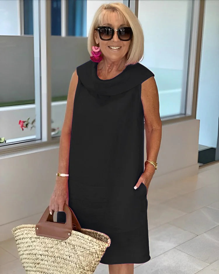 Erika – Sleeveless Sheath Dress with Pockets