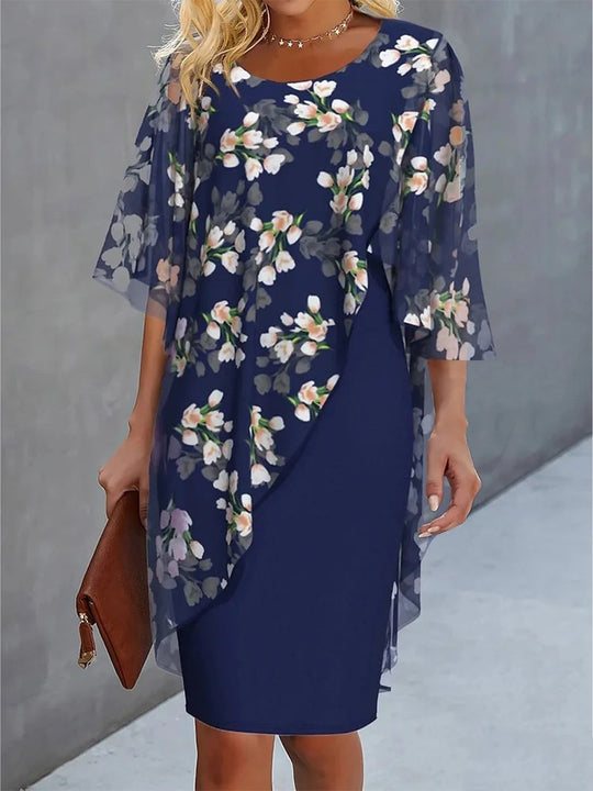 Marigold – Floral Chiffon Dress