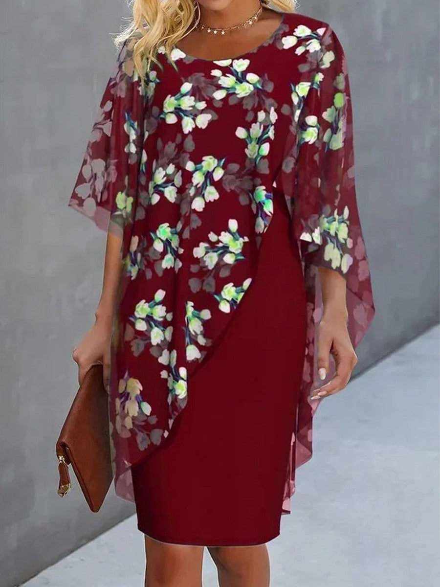 Marigold – Floral Chiffon Dress