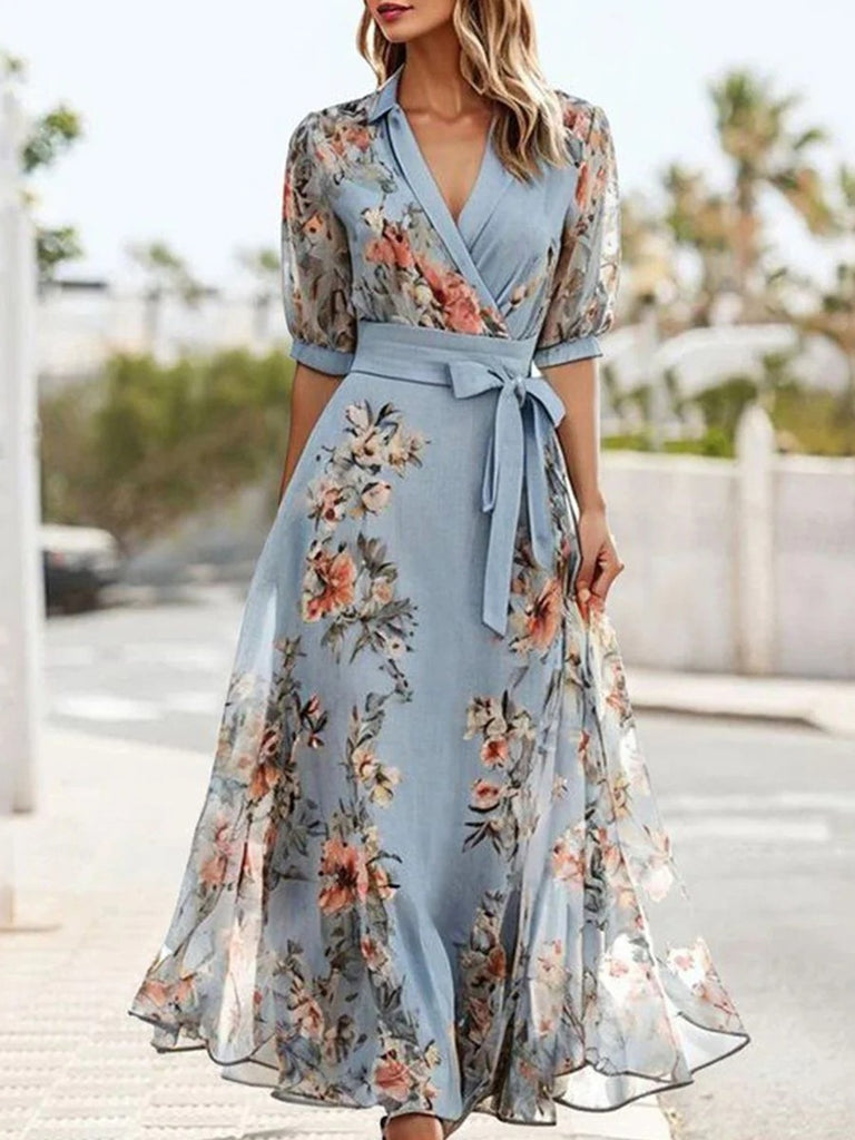buttercream monika midi dress Monika – Floral V-Neck Midi Dress – Doris Jewelry