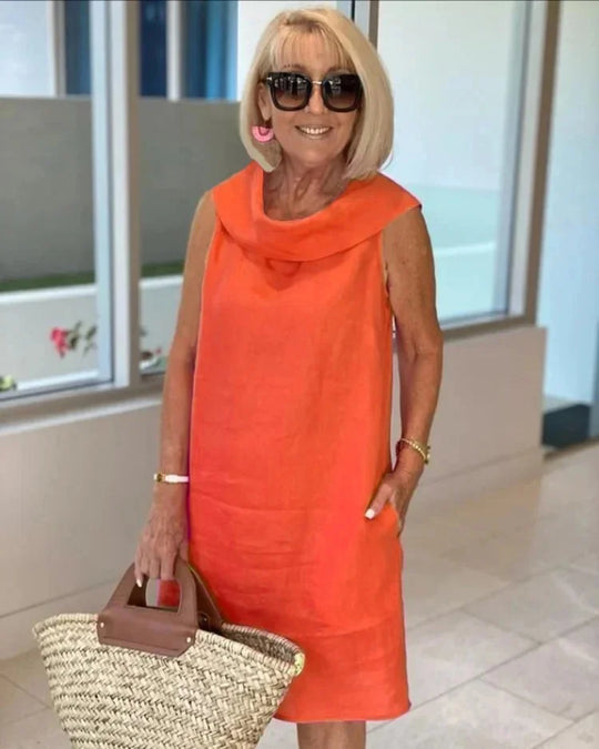 Erika – Sleeveless Sheath Dress with Pockets