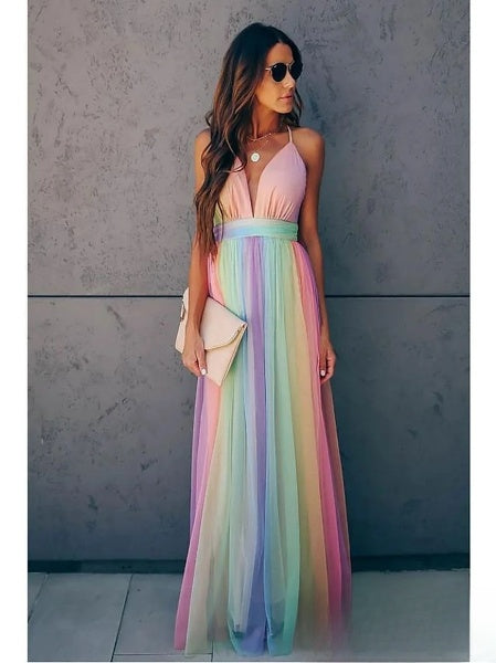 Adelina – Multicolour Maxi Dress