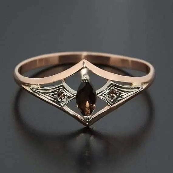 Luna – Hollow Vintage Rose Gold Ring