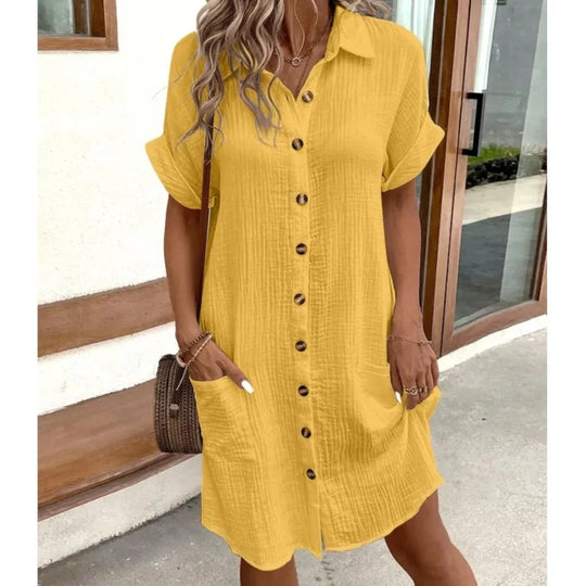 Emily – Elegant Summer Dress with Tummy Coverage