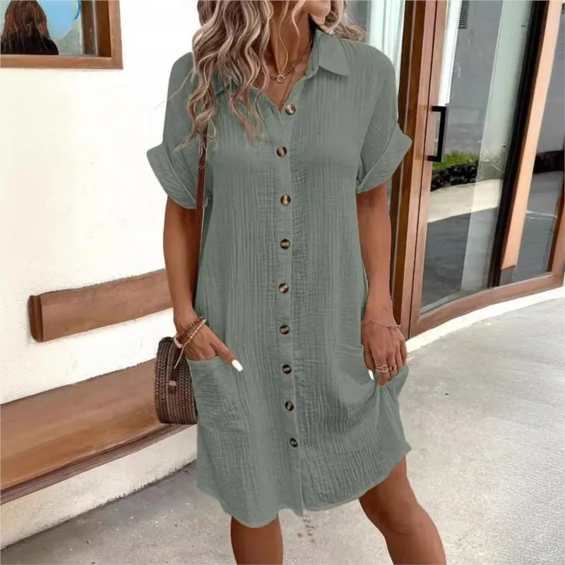 Emily – Elegant Summer Dress with Tummy Coverage