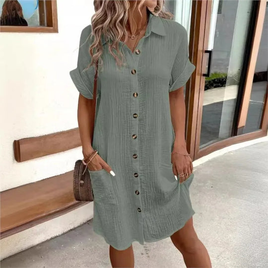 Emily – Elegant Summer Dress with Tummy Coverage