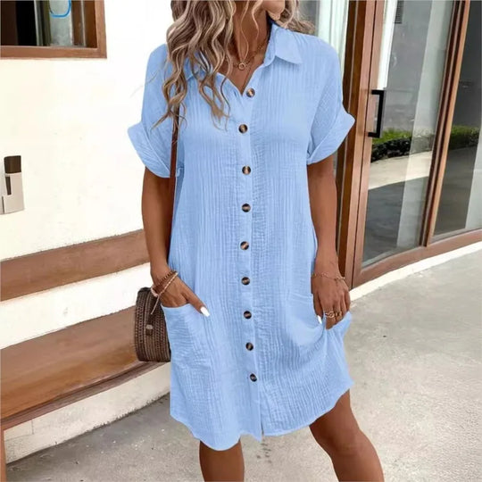 Emily – Elegant Summer Dress with Tummy Coverage