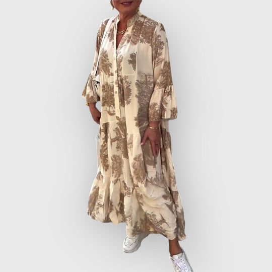 Dolores – Flowing Floral Maxi Dress