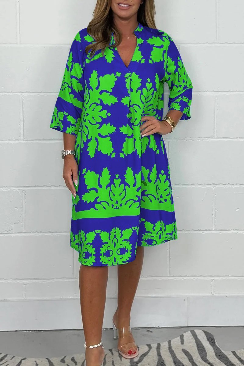 Belen – Flowy Patterned Dress