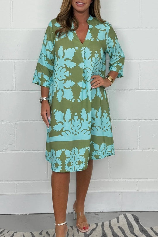 Belen – Flowy Patterned Dress