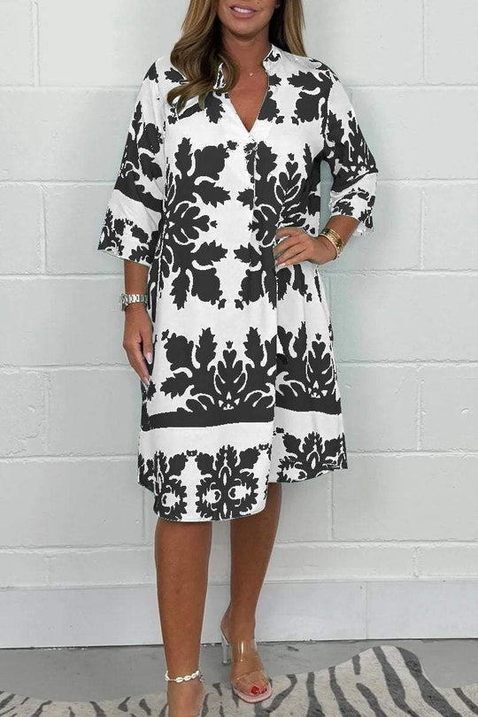 Belen – Flowy Patterned Dress