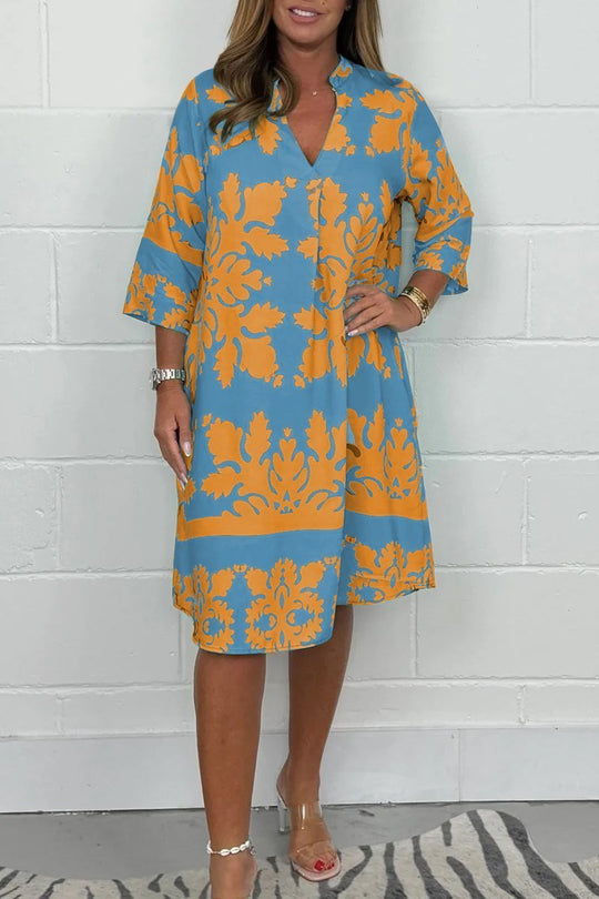 Belen – Flowy Patterned Dress