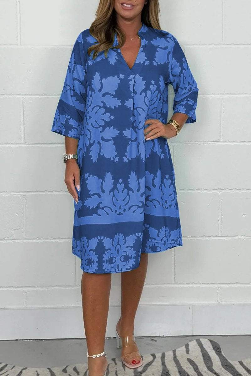 Belen – Flowy Patterned Dress