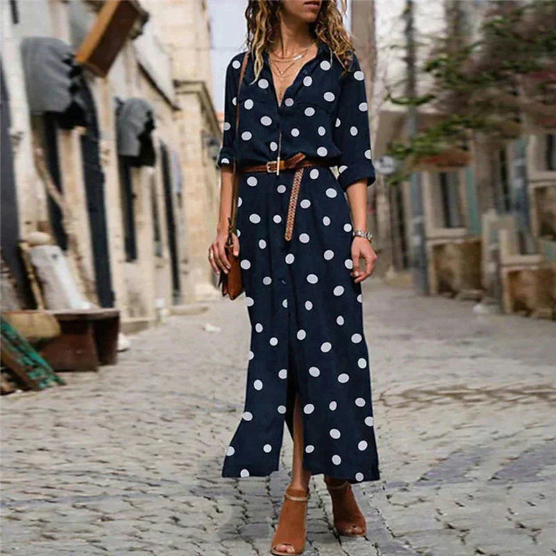 Delilah – Polka Dot Midi Dress