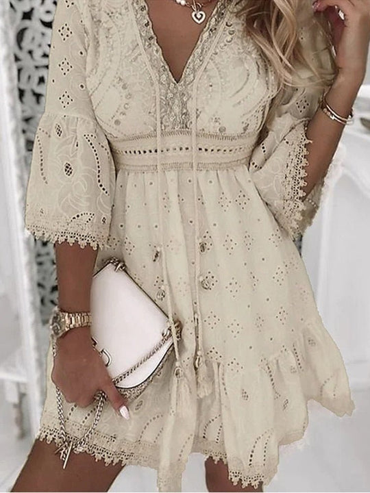 Abby – Summer Eyelet Lace Dress