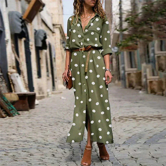 Delilah – Polka Dot Midi Dress