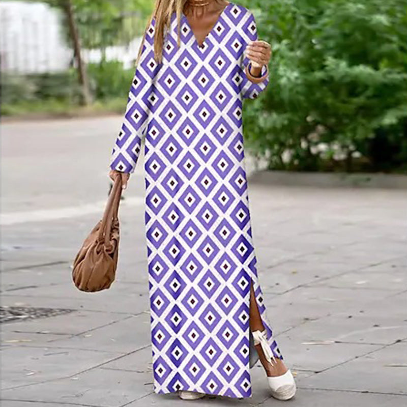 Ana – Printed Boho Maxi Dress
