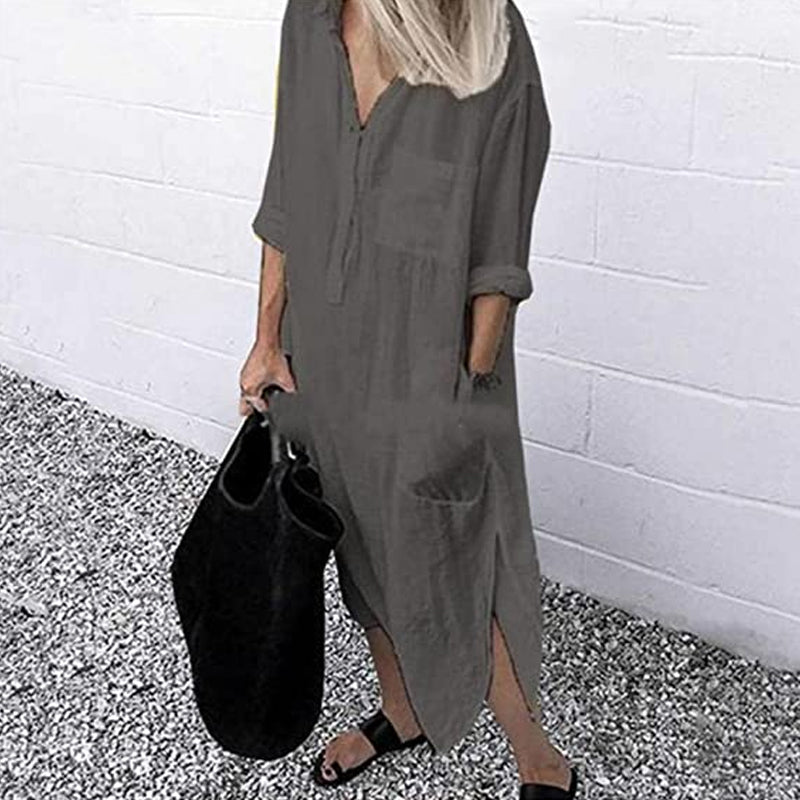 Olive – Lightweight Shirt Dress